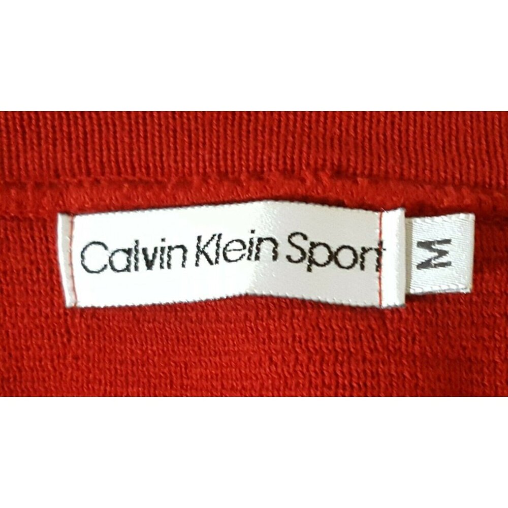 Calvin Klein Sport Vintage Red Cardigan Sweater Women’s M Button Front Long Slv - Picture 7 of 9